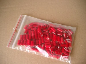 100 gebrauchte Muffen rot für Modellbau - Bild 1 von 3
