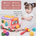 Puzzle Games Educational Bus Toy Stacking Bus Early Learning Musical Bus