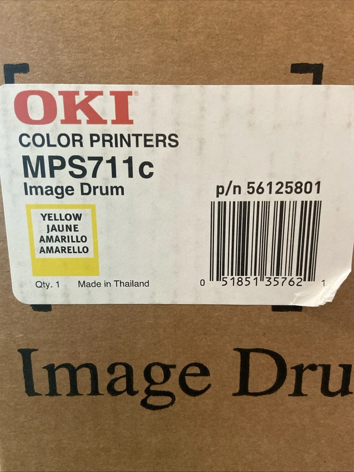 Oki 56125801 Yellow Imaging Drum For MPS711C Genuine New OEM - Image 1 of 2