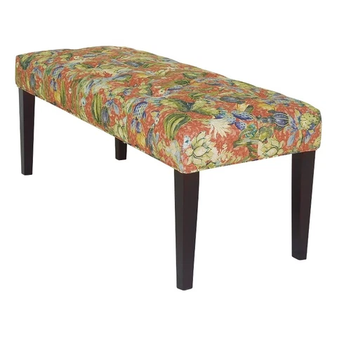 FurnitureR 41.5" Wide Tufted Upholstered Bench Cover
