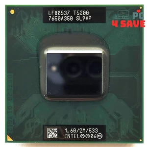 Intel Core 2 Duo Mobile T5200 1.6GHz 2MB Socket M Laptop CPU Processor SL9VP 34W - Picture 1 of 1