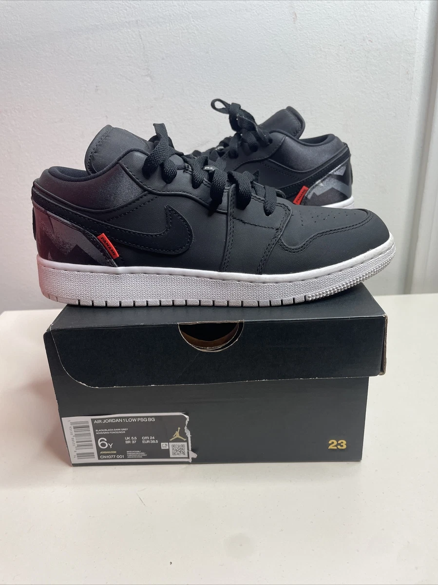 Paris Saint-Germain x Air Jordan 1 Low Black | eBay