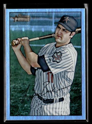 2007 Bowman Heritage #27 Lance Berkman Rainbow Foil - Image 1 of 2