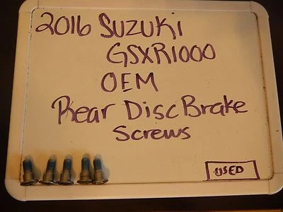 Задние дисковые винты 2016 2009-2016 Suzuki gsxr1000 (OEM) NO09106-08160 - Изображение 1 из 2