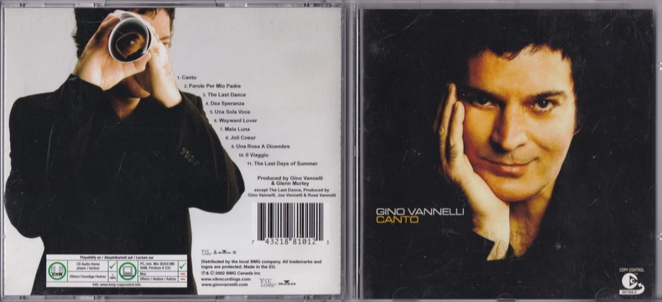 Gino Vannelli – Canto  (11 Track CD) - Bild 1 von 1