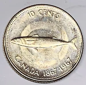 # C2563 KANADA MÜNZE, ZEHN CENT 1967 - Bild 1 von 2