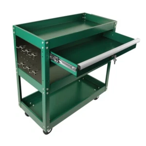 3 Tier Rolling Tool Cart w/ Wheels Service Utility Storage Organizer - Picture 1 of 38