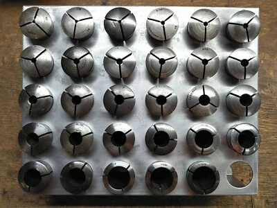 Roscas externas de pinza redonda Hardinge 5c, sin roscas internas; varios tamaños Foto 1 de 4