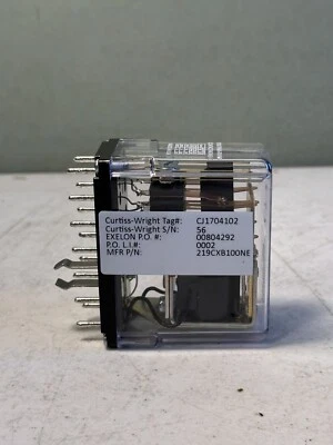 STRUTHERS-DUNN 219CXB100NE 115/125V-DC PLUG-IN RELAY - Image 1 of 4