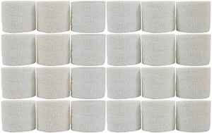 PowerFlex Self Adherent Tape, Latex, Athletic Tape, White, 2", 24 Rolls per Case - Picture 1 of 1