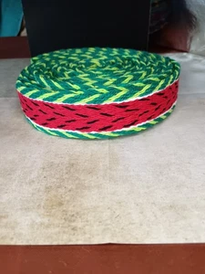 Handgewebte Brettchenborte aus baumwolle, inspiriert von Wassermelone,sommer DIY - Bild 1 von 5