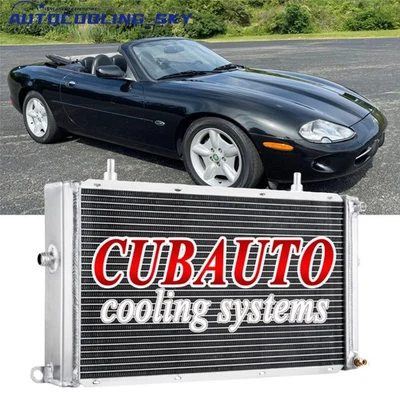 3 Row Aluminum Radiator For 1997-2006 2001 2002 Jaguar XK8 XJ8 XJR XKR MT - Image 1 of 4