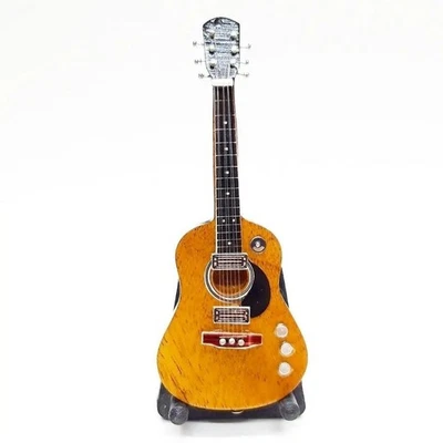 Gift Prop Free Strap 1/12 Scale Miniature Acoustic Guitar Kurt Cobain Style MTV - Image 1 of 4