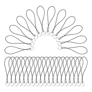 100 Pcs Sangles de Téléphone Portable Métal Ressort Cordon Crochet Porte-clés Remplacement - Photo 1 sur 12