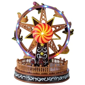 9" H Christmas Ferris Wheel with LED Lights, Christmas Animated Decoration, A... - Picture 1 of 9