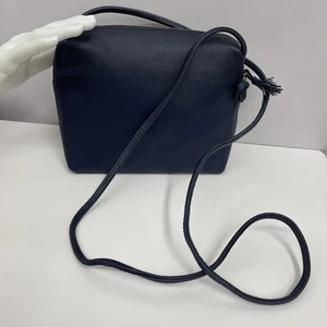 Vintage Bottega Veneta Textured Leather Shoulder Bag Purse Navy Needs Some TLC - Picture 1 of 19