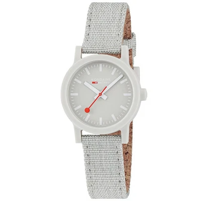 MONDAINE ESSENCE QUARTZ GREY DIAL GREY TEXTILE STRAP LADIES WATCH MS1.32170.LK - image 1 of 4