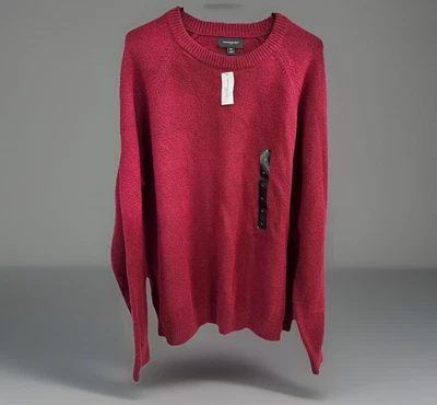 NWT Banana Republic Crewneck Pullover Sweater Red Burgundy Men’s Size XL - Image 1 of 4