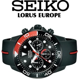 Lorus Rt347Jx Analog Quartz Men New Seiko Chronograph 100M Waterproof Men'S Watc - Picture 1 of 11