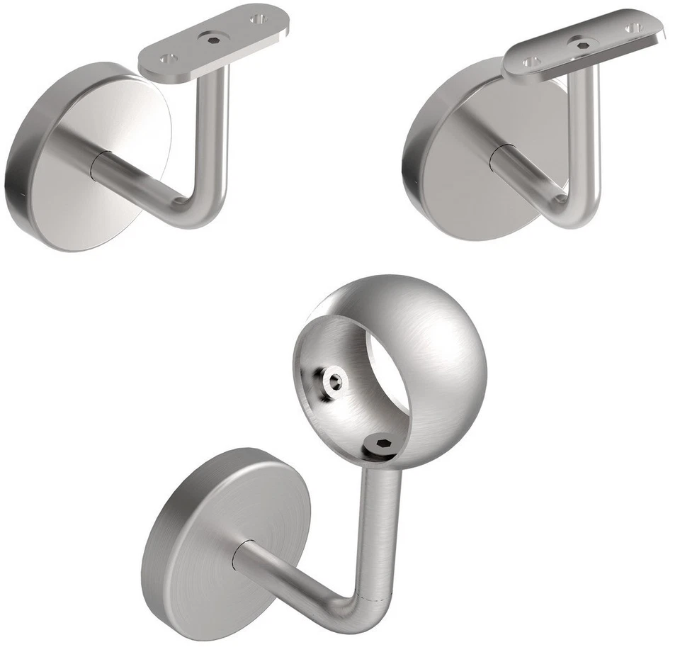 Corrimano Acciaio Inox Anello Sferico Rosetta di Copertura Tubo Piatto V2A - Immagine 1 di 1