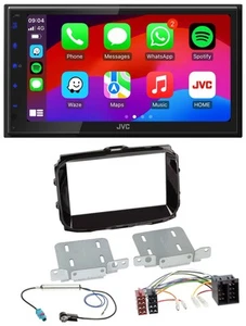 JVC Bluetooth 2DIN MP3 DAB USB Autoradio für Alfa Romeo ISO ab 2013 piano - Bild 1 von 10