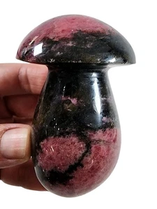 Rhodonite Crystal Polished Mushroom 208.4 grams - Picture 1 of 3