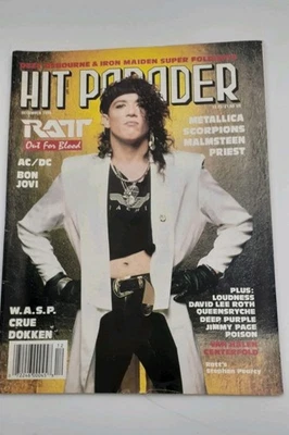 December 1986 Hit Parader Ozzy Osbourne Iron Maiden Fold Out Poster  Van Halen - Image 1 of 4