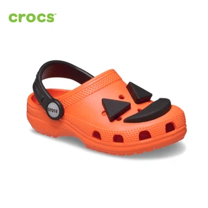 NEW CROCS KIDS Classic Jack O Lantern Lights Clog 211685 Orange - Picture 1 of 5