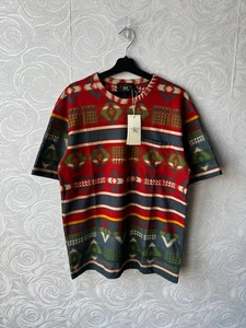 RRL Double RL Ralph Lauren Aztec Indian Print Short Sleeve T-shirt NWT M/L/XL - Picture 1 of 9