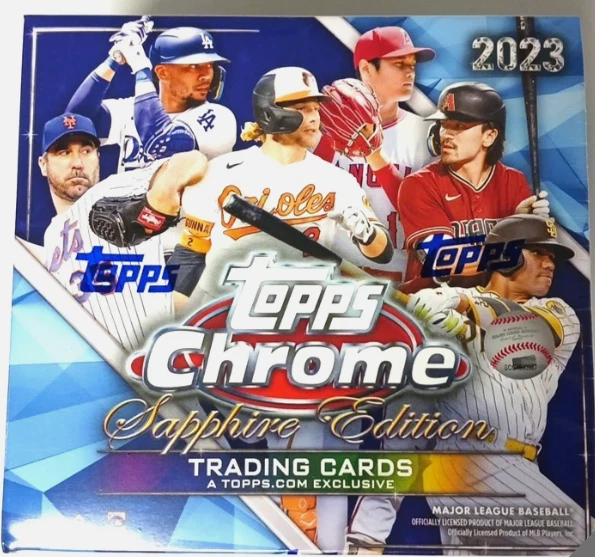 2023 Topps Chrome Sapphire Edition Baseball Factory Sealed Hobby Box - Image 1 of 1