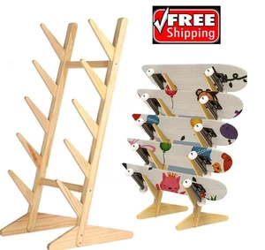 Skateboard Racks Floor Stand, 5-Layer Skateboard Holder,Snowboard Storage Rack W - Picture 1 of 7
