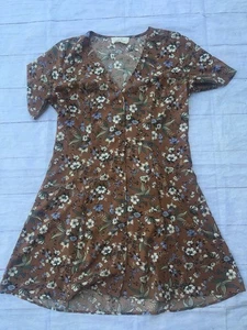 Damenkleid groß gehyped Einhorn Blumen Button Down - Bild 1 von 2
