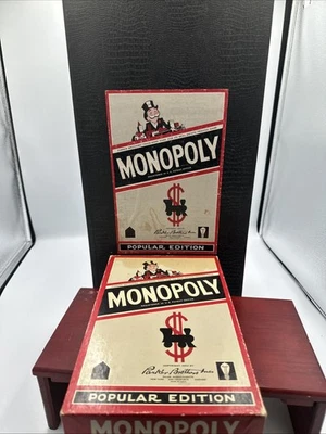 Monopoly Board, Vintage 1954 Popular Edition  Game Parker Bros. Salem, Mass USA - Image 1 of 4
