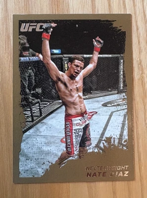 Nate Diaz 2011 Topps UFC Moment of Truth #125 Gold Parallel - Image 1 of 2