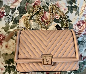 Victoria’s Secret trapuntata tracolla/borsa a mano/borsa a tracolla orchidea blush, nuova con etichette - Foto 1 di 10