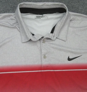 Nike Golf Poloshirt Herren 2XL grau rot schwarz Dri-FIT Ombre Mickey Disney Parks - Bild 1 von 14
