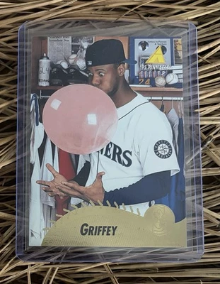 Ken Griffey Jr * 1995 Pinnacle #128 * BIG BUBBLE * Tarjeta icónica Foto 1 de 2