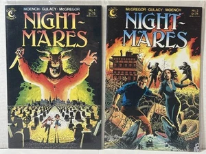 Nightmares 1 & 2 Complete Set/Eclipse Comics/Paul Gulacy - Picture 1 of 3
