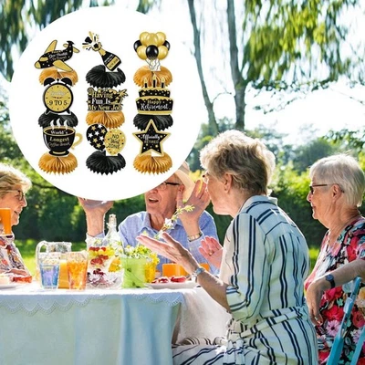 9x Retirement Celebration Decor Table Centerpieces for Family And Office Events - Image 1 of 4