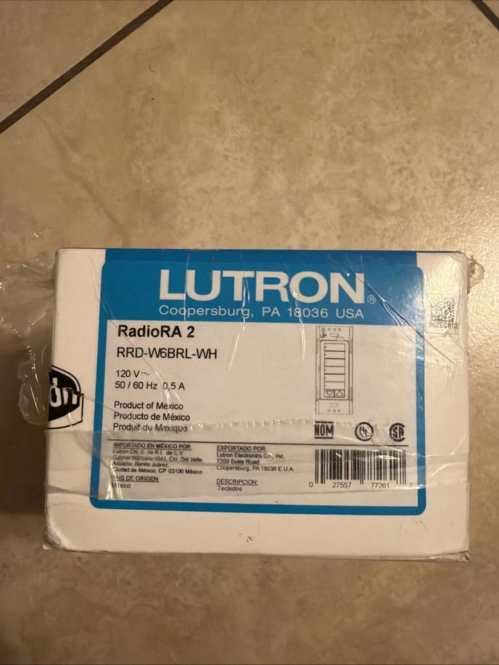 Lutron RadioRA 2 RRD-H6BRL-WH Hybrid Keypad Dimmer, White. Lightly Used Showroom - Image 1 of 1
