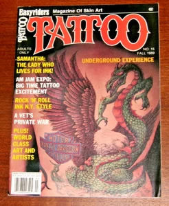 Vintage Fall 1989 Easyriders TATTOO Magazine #15 Tattoos/Motorcycles Complete - Picture 1 of 2