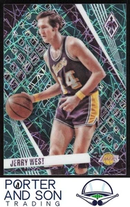 Jerry West Teal Lazer 2023-24 Panini Phoenix #18 Los Angeles Lakers - Bild 1 von 2