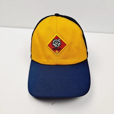 Youth Cub Scout Wolf Baseball Hat Cap M/L with Wolf Emblem on Front  EUC - Image 1 of 4