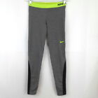 Nike Pro Dri Fit Gray Black Running Training Pants Womens L
