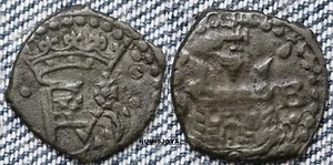 FELIPE II año 1556-1598. Blanca cobre de Burgos creciente y B. Peso 1,09 gr.  - Picture 1 of 1