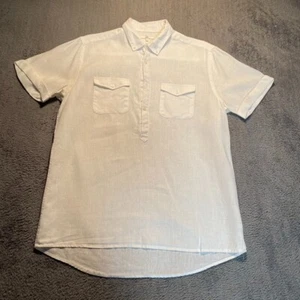 Jules Shirt Mens Medium White Regular Short Sleeve - Picture 1 of 10