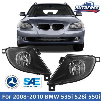 Fog Lights For 2008 2009 2010 BMW 535i 528i 550i GT xDrive (E60 E61) Bumper Lamp - Image 1 of 4