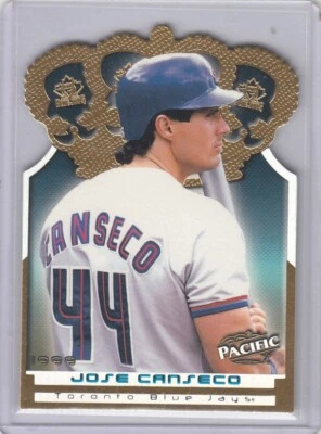 Jose Canseco Pacific 1999 corona de oro troquelado inserto #18 - Rays Oakland A's Foto 1 de 2