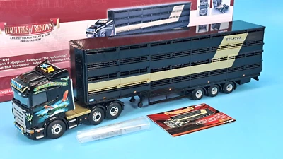 Corgi CC13734 - Scania Livestock Transporter - John Hulston Haulage Ltd Sterling - Image 1 of 4