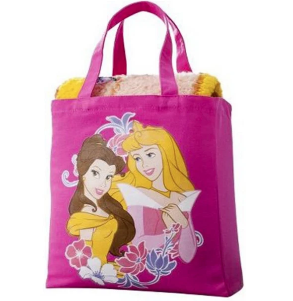 Disney Princess Canvas Tote Sherpa Throw Set Sleeping Beauty's Auroa Belle - Image 1 of 1